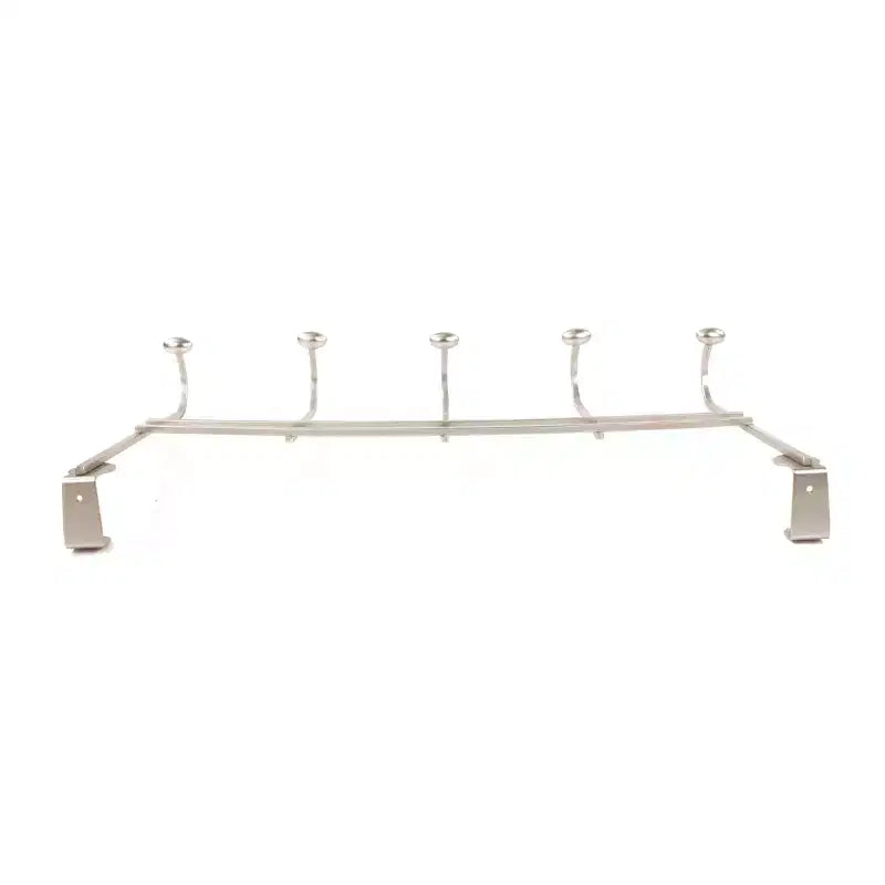 Spectrum Diversified Duche Stainless Steel Over The Door 5 Hook Rack Silver