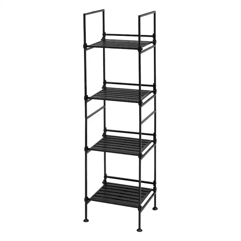 Organize It All 4 Tier Resin Ebonize Collection Square Shelf