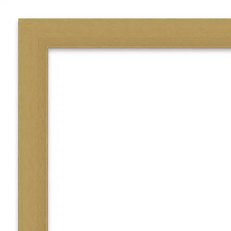 Specchio da parete senza smusso Grace in oro spazzolato 42" x 31" - Amanti Art