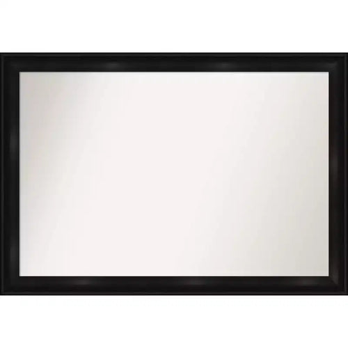 Amanti Art 40" x 28" Non-Beveled Grand Narrow Bathroom Wall Mirror Black : Vanity, Modern Design, Wall-Mounted