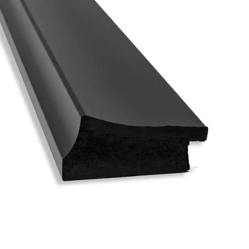 Amanti Art 40" x 28" Specchio da parete per bagno stretto Grand non smussato nero: Trucco, design moderno, a parete