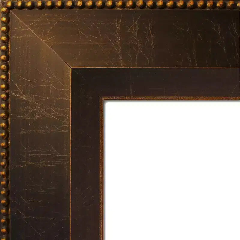 Specchio da parete in legno bronzo Signore non smussato 30" x 30" - Amanti Art