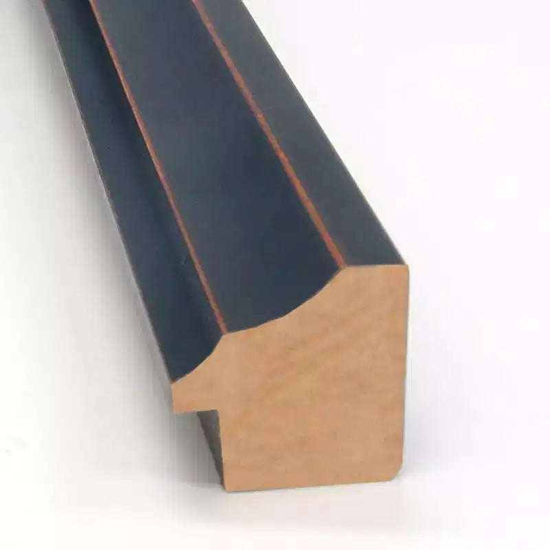 Specchio da parete in legno, bronzo scuro, non smussato, 40" x 29" - Amanti Art