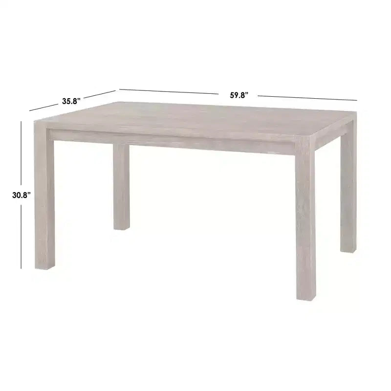 Buylateral Verdon Tavolo da pranzo rettangolare moderno stile coloniale nero