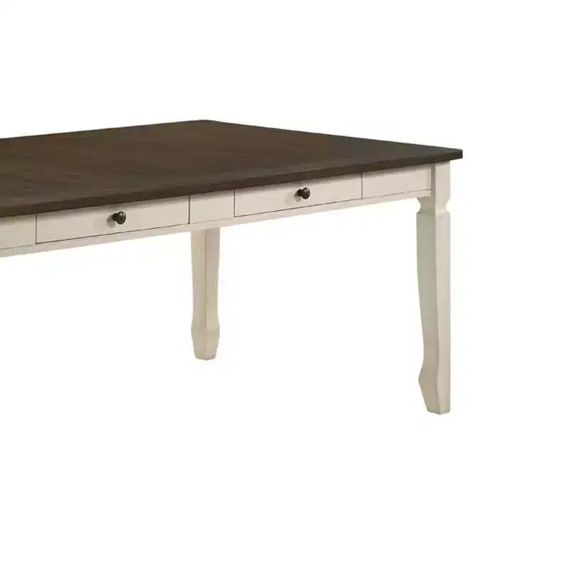 Tavolo da pranzo Fedele da 198 cm, finitura quercia anticata/crema - Acme Furniture