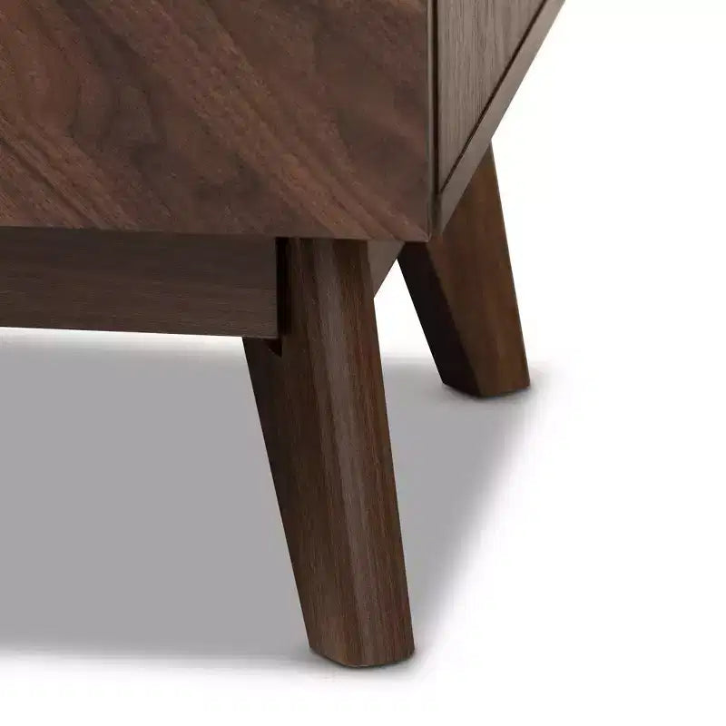 Comò a 6 cassetti, noce, stile moderno di metà secolo, 1 persona