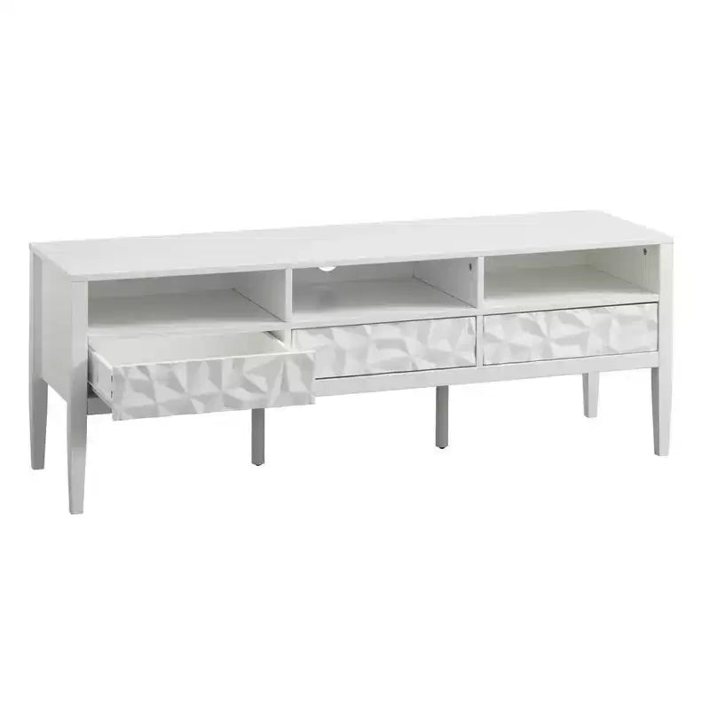 Mobile TV moderno Buylateral Marquise per TV fino a 60", bianco