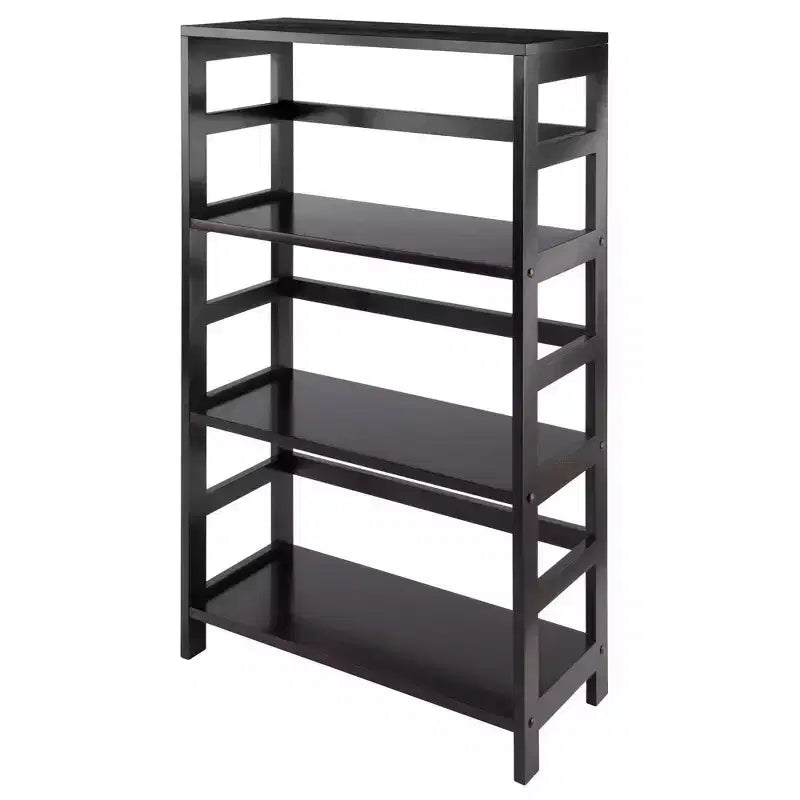 42" 7pc Leo Storage Shelf with Baskets Espresso/Chocolate - Winsome