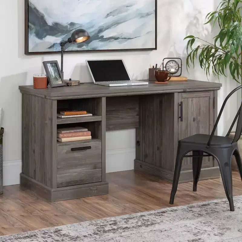 Scrivania per computer Sauder Aspen Post Pebble Pine