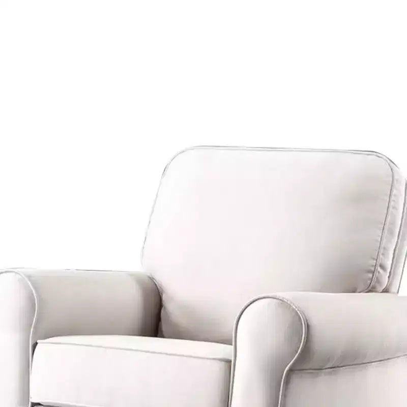 Sedia a seduta attiva Elvin 94 cm, in tessuto beige - Acme Furniture: Rivestimento in lino, Struttura in metallo, Montaggio senza attrezzi