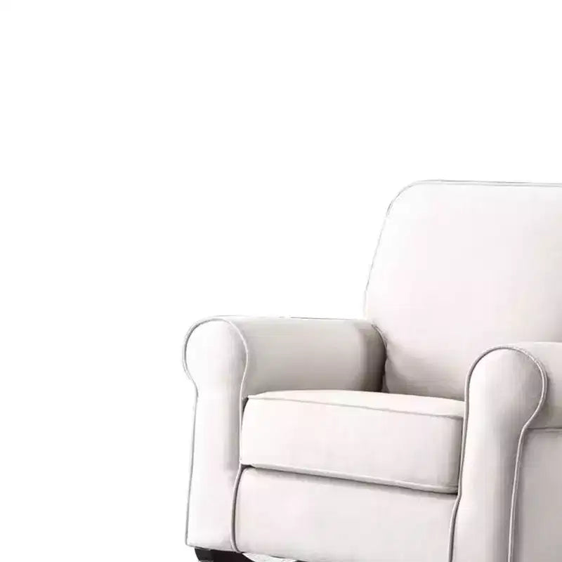 Sedia a seduta attiva Elvin 94 cm, in tessuto beige - Acme Furniture: Rivestimento in lino, Struttura in metallo, Montaggio senza attrezzi