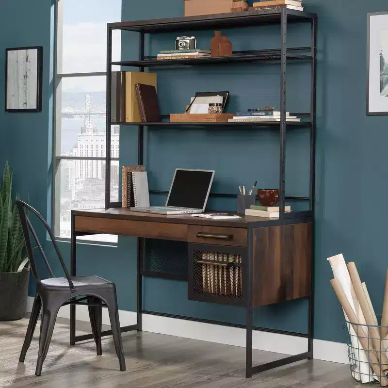 Sauder Briarbrook con mensola e cassetto Quercia Barrique