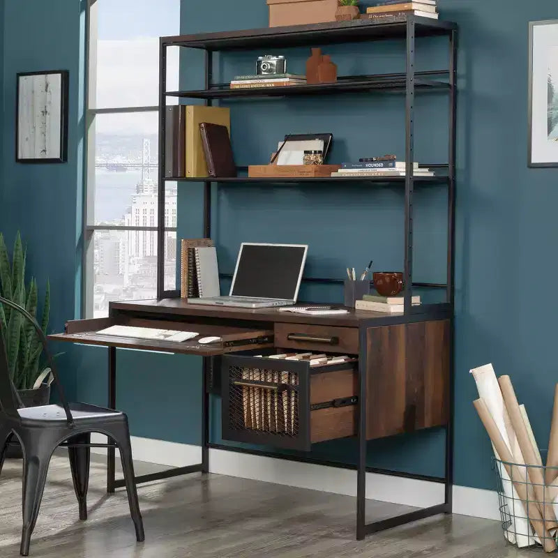 Sauder Briarbrook con mensola e cassetto Quercia Barrique