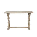 Olivia & May Distressed Farmhouse Wood Console Table Brown: Rustic Entryway Foyer Table, No Assembly Required