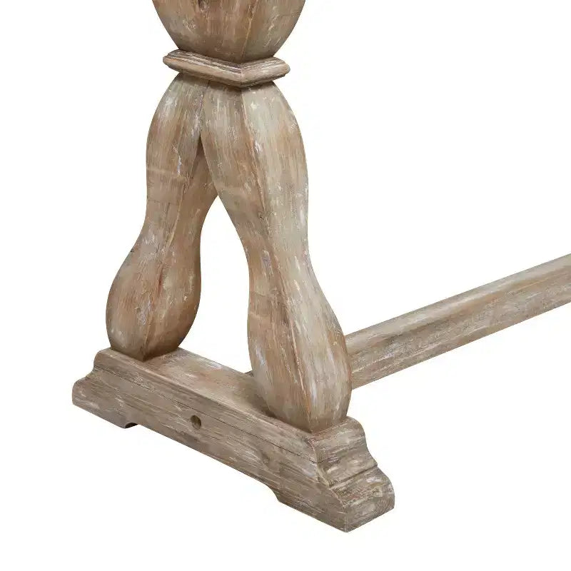 Olivia & May Distressed Farmhouse Wood Console Table Marrone: Tavolo rustico per ingresso, nessun assemblaggio richiesto