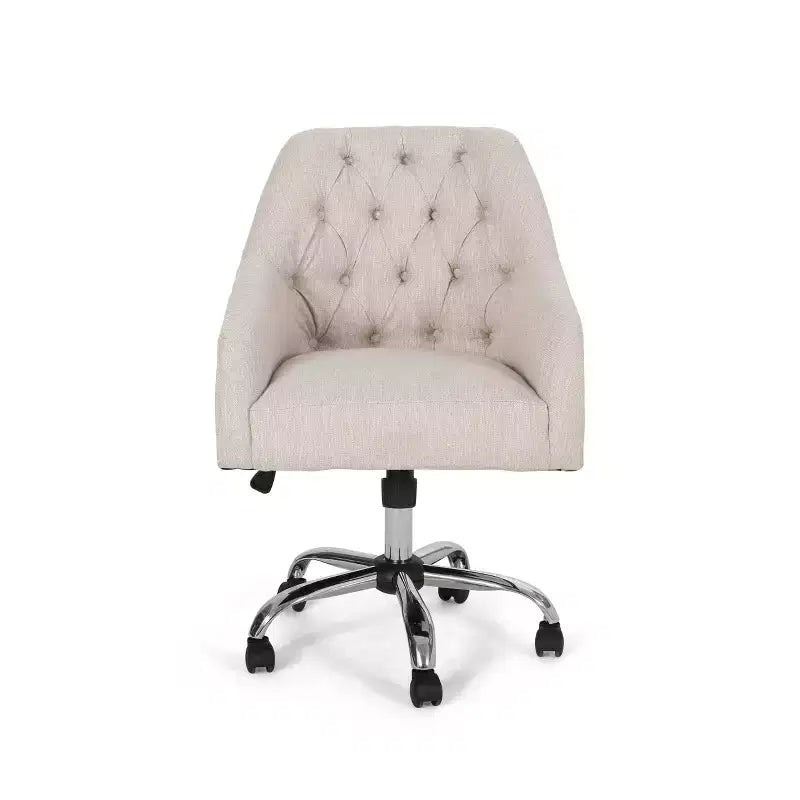 Barbour Tufted Home Office Chair with Swivel Base - Christopher Knight Home