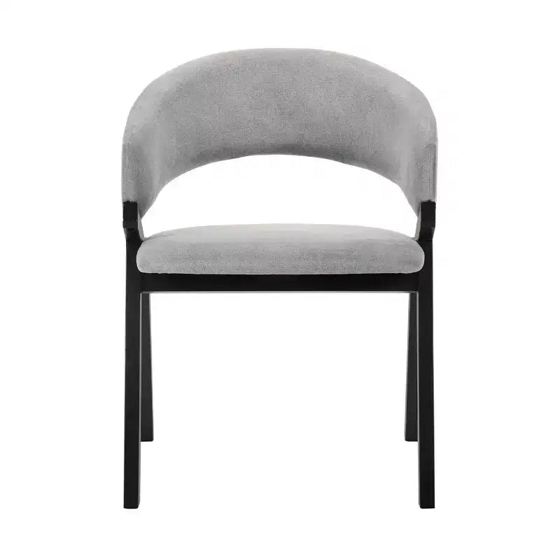 Set di 2 sedie da pranzo Talulah con impiallacciatura in tessuto - Armen Living