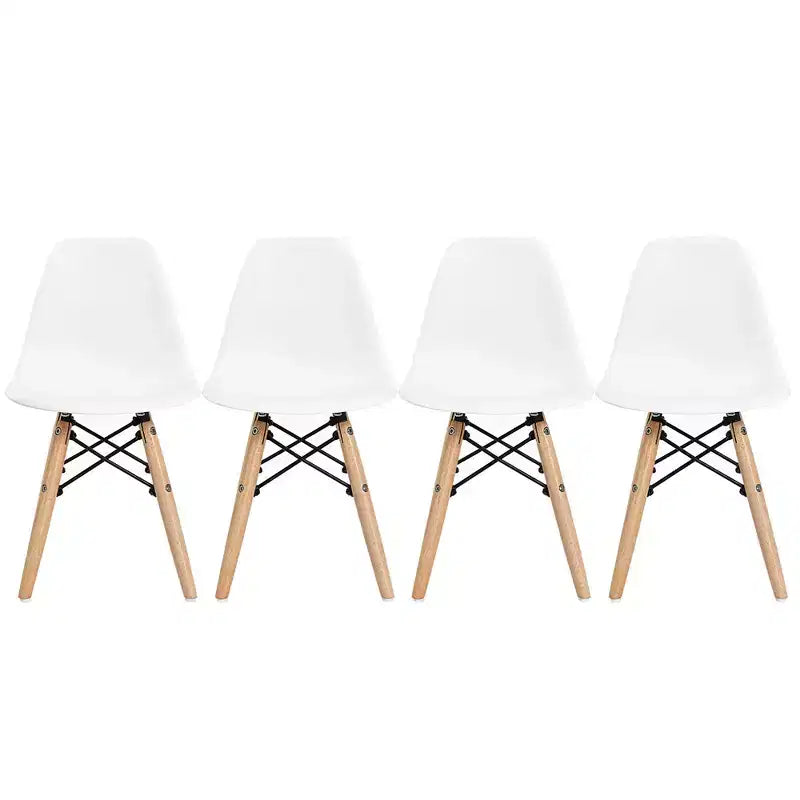 Set di 4 sedie per bambini Costway, stile moderno di metà secolo, con gambe in legno