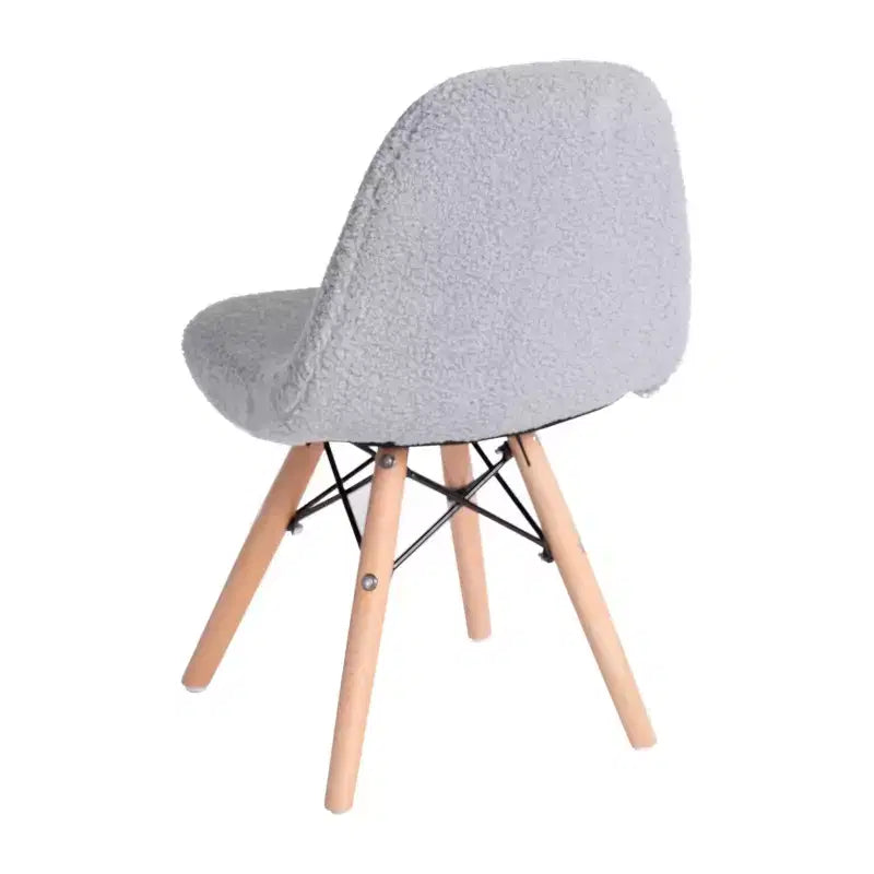 Merrick Lane Set di 2 poltrone accentate in ecopelliccia Lyon per bambini, poltrona moderna per camera da letto, ingresso e soggiorno