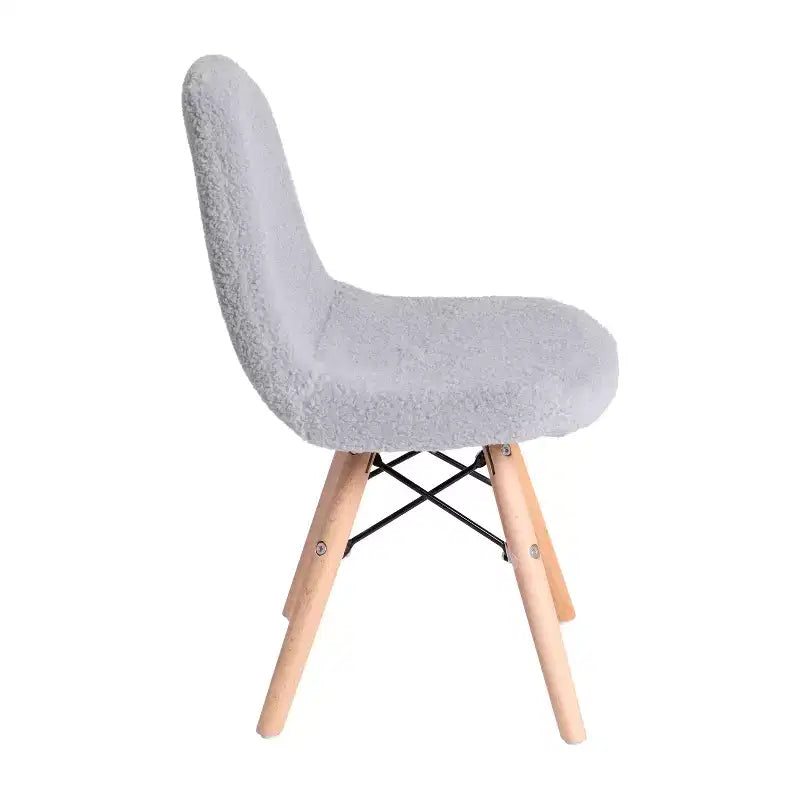 Merrick Lane Set di 2 poltrone accentate in ecopelliccia Lyon per bambini, poltrona moderna per camera da letto, ingresso e soggiorno