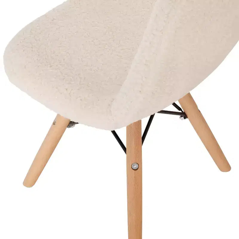 Merrick Lane Set di 2 poltrone accentate in ecopelliccia Lyon per bambini, poltrona moderna per camera da letto, ingresso e soggiorno