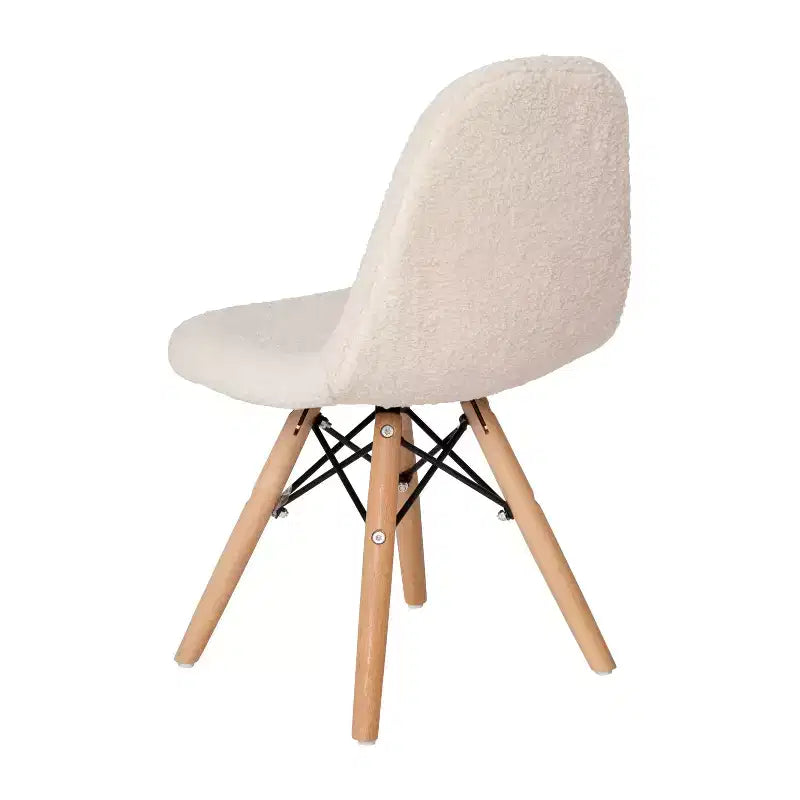 Merrick Lane Set di 2 poltrone accentate in ecopelliccia Lyon per bambini, poltrona moderna per camera da letto, ingresso e soggiorno