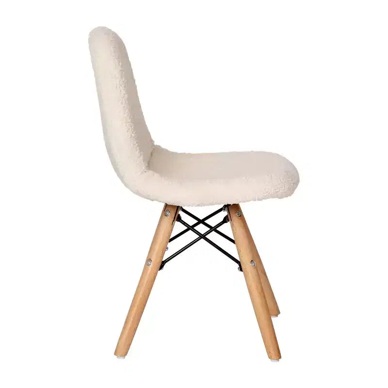 Merrick Lane Set di 2 poltrone accentate in ecopelliccia Lyon per bambini, poltrona moderna per camera da letto, ingresso e soggiorno