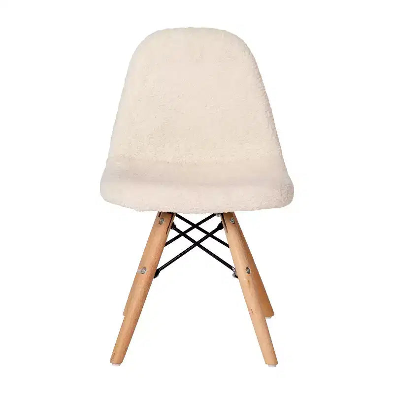 Merrick Lane Set di 2 poltrone accentate in ecopelliccia Lyon per bambini, poltrona moderna per camera da letto, ingresso e soggiorno
