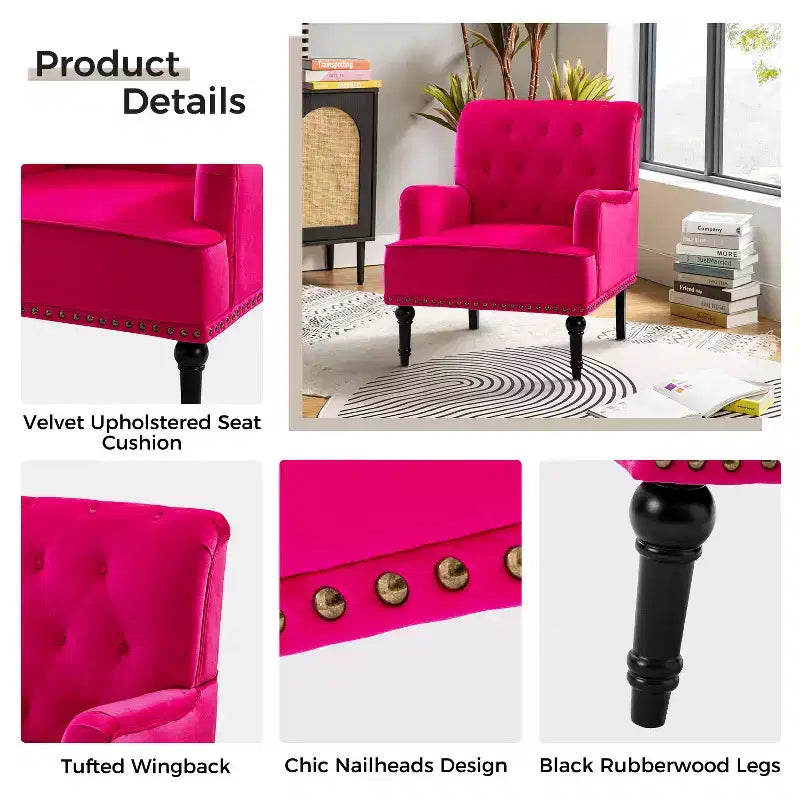 Set di 2 Poltrone Bonifacio con Borchie Decorative | Karat Home