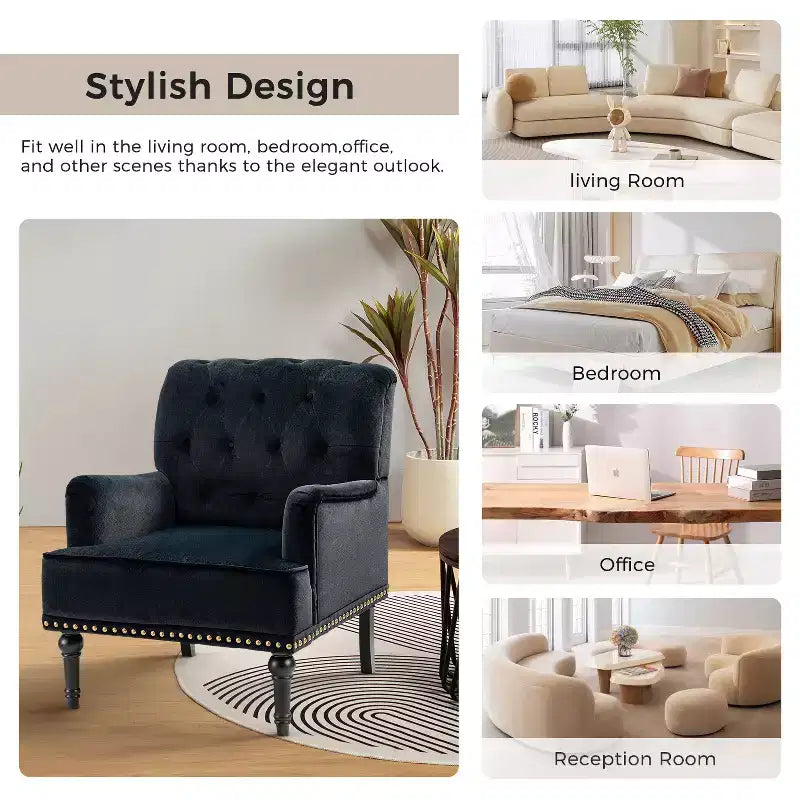 Set di 2 Poltrone Bonifacio con Borchie Decorative | Karat Home