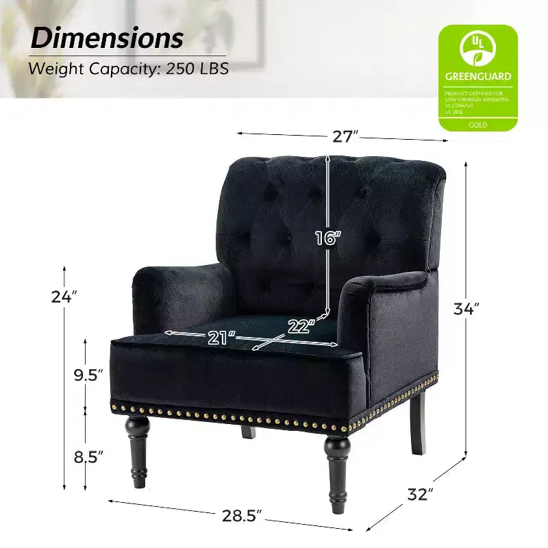 Set di 2 Poltrone Bonifacio con Borchie Decorative | Karat Home