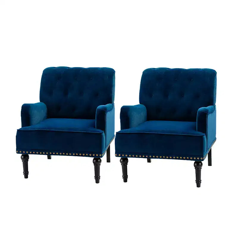 Set di 2 Poltrone Bonifacio con Borchie Decorative | Karat Home