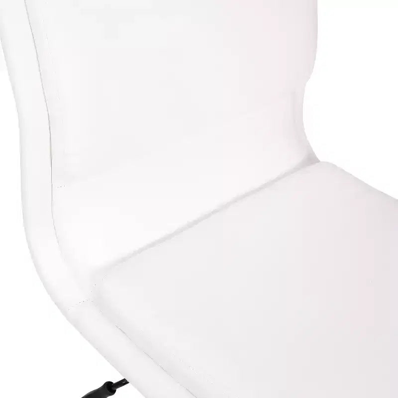 Sedia da ufficio senza braccioli Flash Furniture Madigan Mid-Back con tappezzeria e base in metallo regolabile, girevole