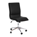 Sedia da ufficio senza braccioli Flash Furniture Madigan Mid-Back con tappezzeria e base in metallo regolabile, girevole