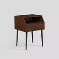 Modern 1 Drawer Angled Side Table - Saracina Home