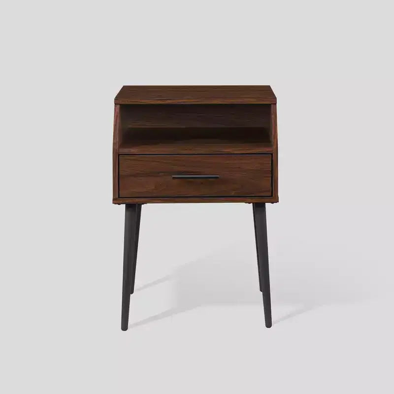 Tavolino moderno angolare a 1 cassetto - Saracina Home