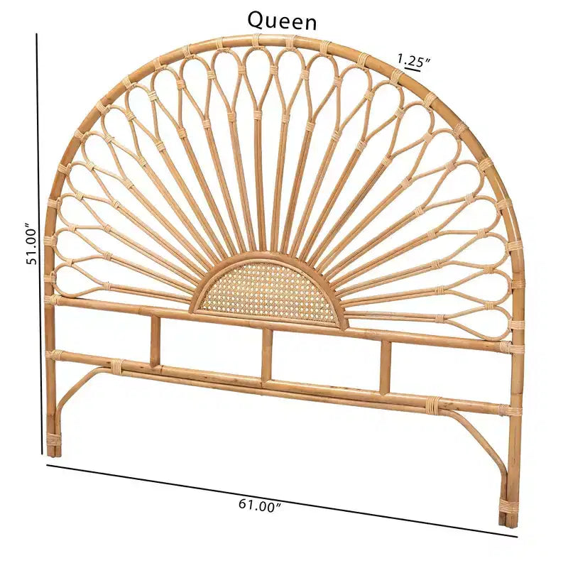 Testata in rattan naturale Perenna marrone - bali & pari