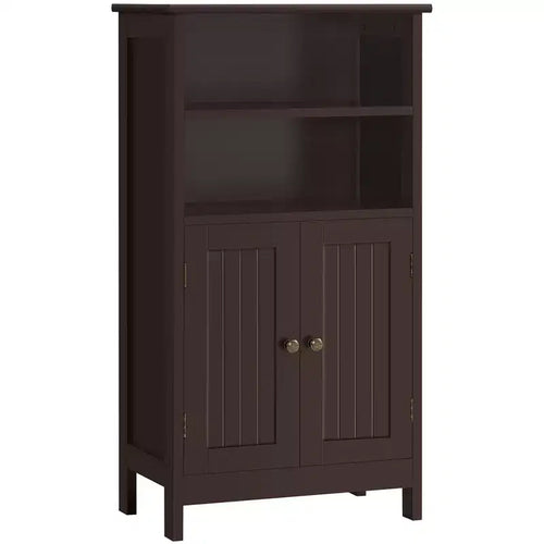 Yaheetech Bathroom Floor Cabinet with Double Door and Adjustable Shelves