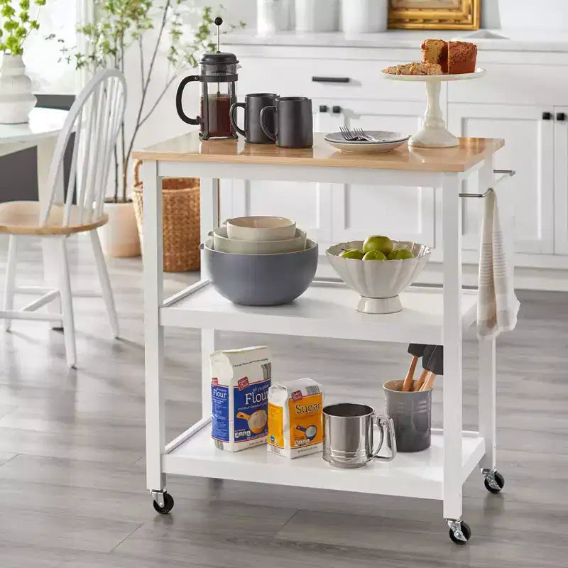 Carrello da Cucina a 2 Ripiani Mylah - Buylateral
