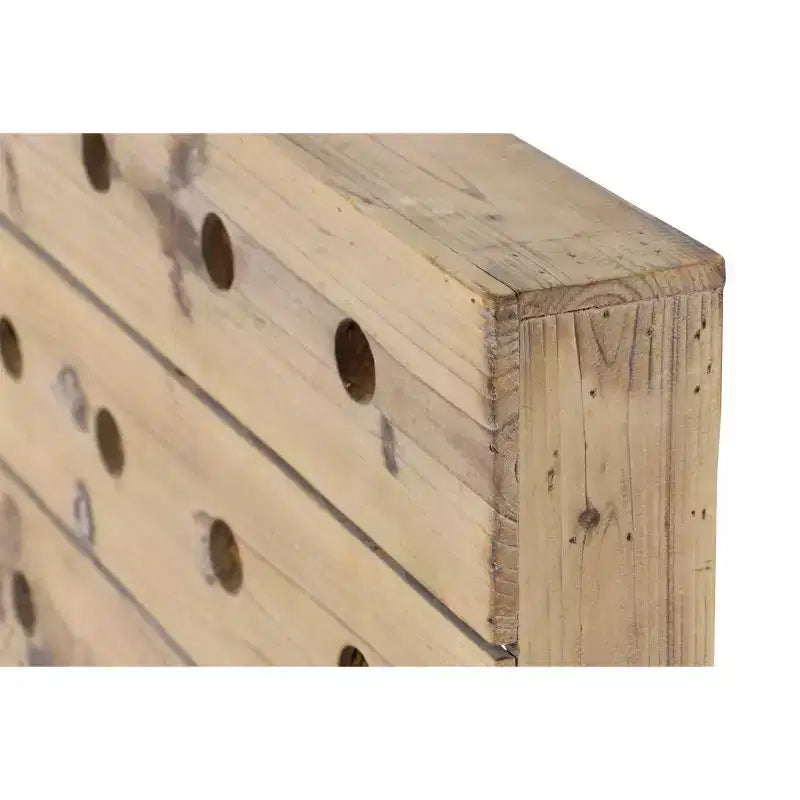 Portabottiglie da Parete Rustico in Legno Marrone - Olivia & May