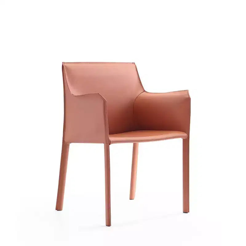 Poltrona Paris in pelle color cuoio - Manhattan Comfort