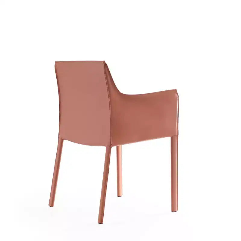 Poltrona Paris in pelle color cuoio - Manhattan Comfort