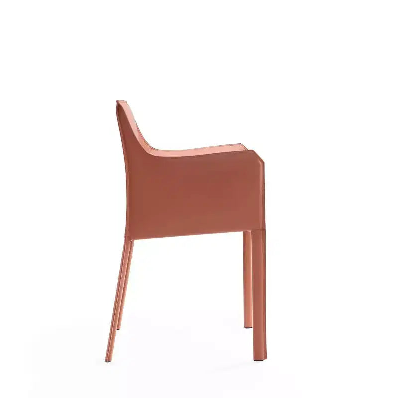 Poltrona Paris in pelle color cuoio - Manhattan Comfort