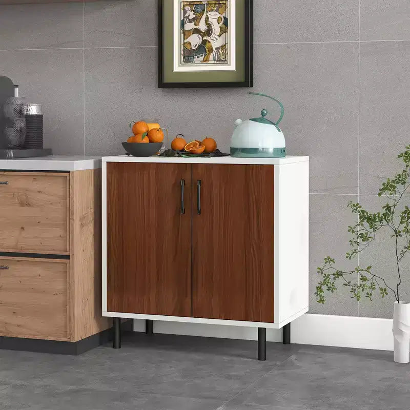 Mobile credenza buffet a 2 ante Costway con armadietto da cucina con ripiano regolabile