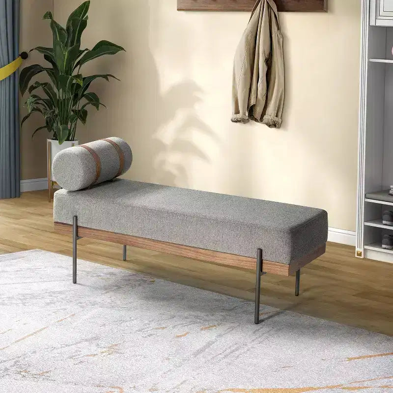 Higinio Entryway Bench with Removable Pillow| ART OF LIVING DESIGNS