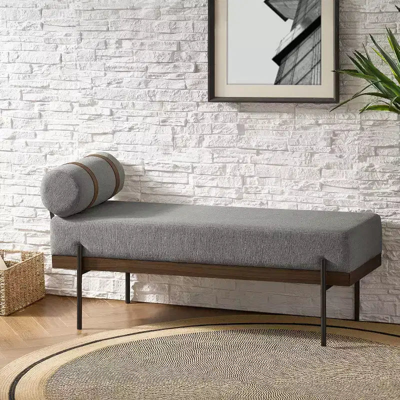 Panca da Ingresso Higinio con Cuscino Removibile| ART OF LIVING DESIGNS