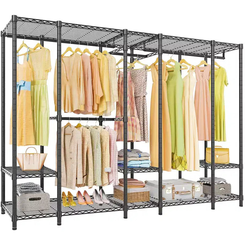 VIPEK V50 Extra Large Portable Closet Rack Wardrobe Closet Heavy Duty Clothes Rack, Max Load 1300lbs