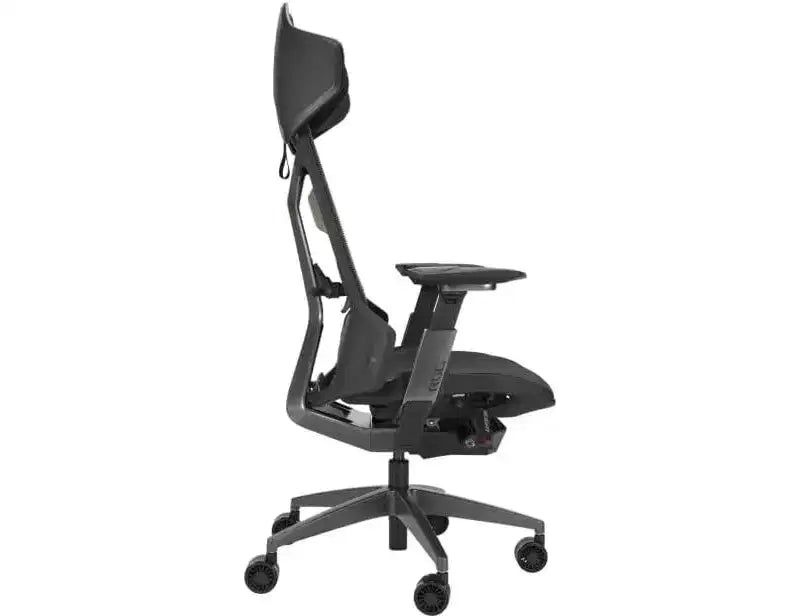 ASUS ROG Destrier Ergo Sedia da Gaming, Estetica Futuristica da Cyborg, Regolazioni Versatili della Seduta, Modalità di Supporto del Braccio per il Gaming Mobile, Pannello Acustico