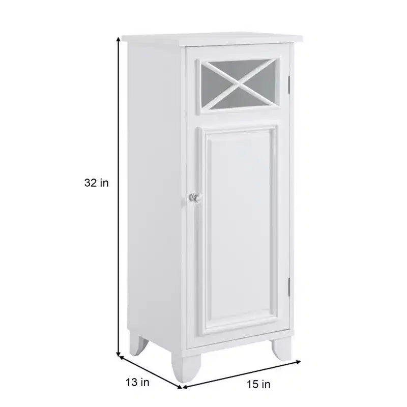 Mobile da bagno stretto da terra indipendente Teamson Home Dawson, bianco