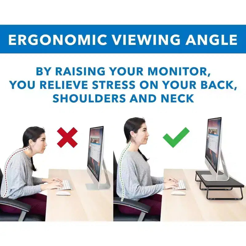 Supporto per monitor da scrivania Mount-It! extra lungo, organizer da scrivania per doppi schermi di computer, laptop, desktop, TV, 99 cm di larghezza extra, capacità di 20 kg.